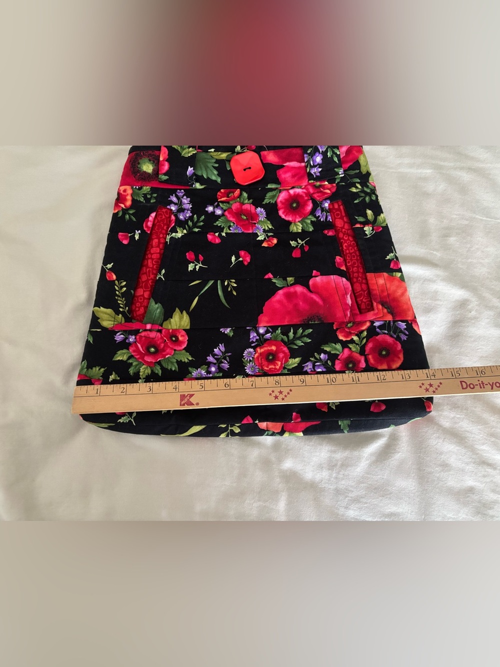 New Handmade Quilted Tote - Quality 100% Cotton Fabrics - Lined - Expert Quality - Picture 9 of 10
